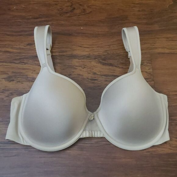 NWOT THIRDLOVE 24/7 Nude Chic Feminine Quiet Lux Perfect Coverage Bra Size 34D - Picture 1 of 4